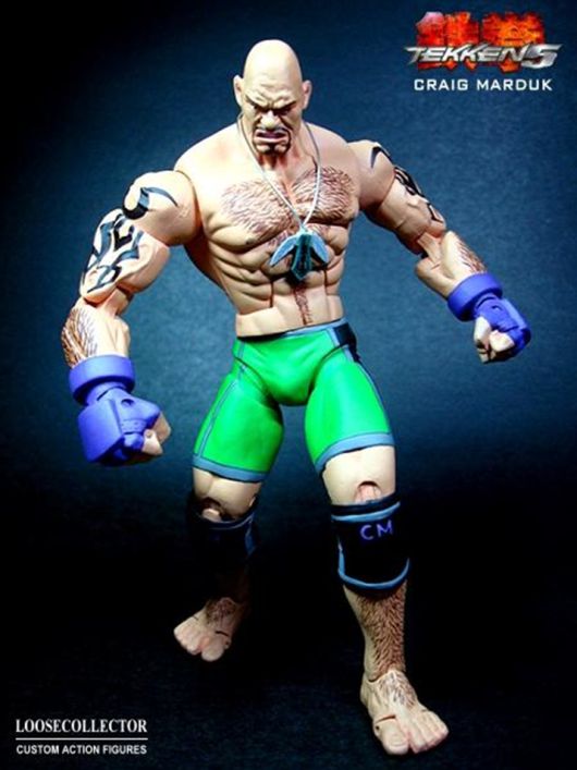 ▲ 한번 잡혀 눕혀지는 순간 죽음의 3지선다를 체험하게 만드는 크레이그 머덕. 철권 7 시절에 비해 벌크가 많이 줄어 있는 모습을 보여주는 피규어 (사진출처: 피규어렐름)