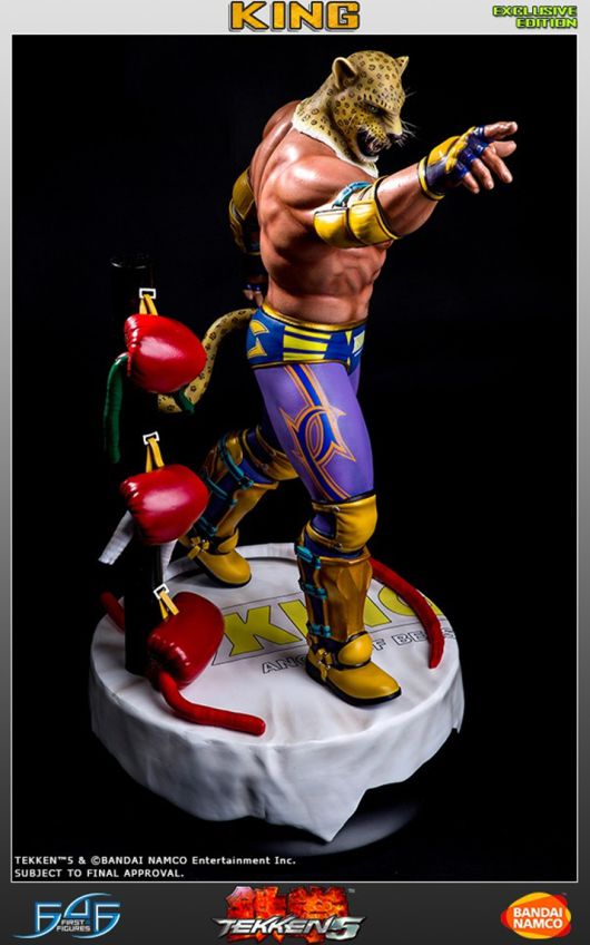 ▲ 재규어 마스크를 쓰고 화려한 레슬링 기술을 펼치는 킹. 철권 8에도 일찍이 참전이 확정되었다 (사진출처: 퍼스트 4 피규어)