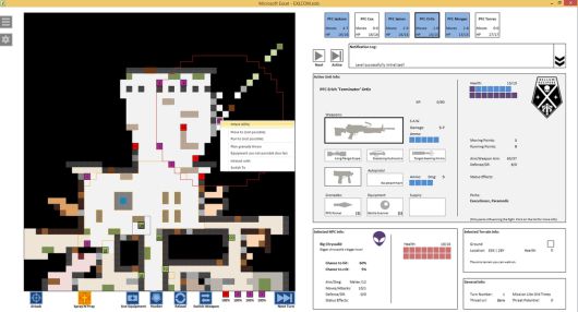 ▲ 엑셀로 구현한 전략게임 '엑셀컴'도 존재한다. 엑셀이 아닌 것 같지만, 사진 상단 확장자를 보라 (사진출처: 엑셀컴 공식 홈페이지)