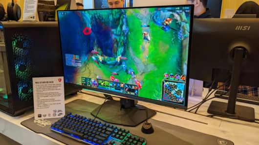 ▲ CES 2024에 출품된 MSI MEG 321URX QD-OLED 모니터 (사진출처: Tom's Hardware)