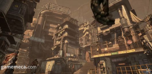 ▲ 도시에서 여러 인물을 만나며;(사진출처: 스텔라 블레이드 PS5 트레일러 갈무리)