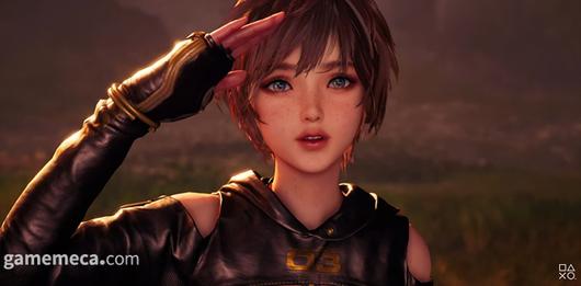 ▲ 이브의 장비 업그레이드를 도와주는 릴리;(사진출처: 스텔라 블레이드 PS5 트레일러 갈무리)