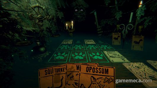 ▲ 음산한 분위기에서 벌이는 카드 대전이 특징 (사진출처: 게임 스팀 페이지)