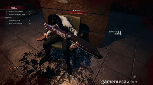 ▲ 범죄에 사용된 도구를 숨겨야 하며 (사진 출처: 게임 스팀 페이지)