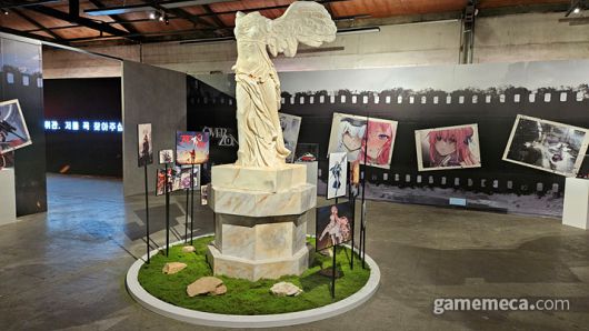 ▲ '라스트 킹덤' 주역 인물들을 코스프레로도 만나볼 수 있습니다 (사진: 게임메카 촬영)