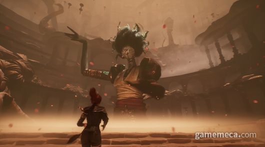 ▲ 스킬 사용 시 발동하는 QTE를 성공하면 추가 효과를 얻을 수 있다 (사진출처: 샌드폴 인터랙티브 공식 유튜브 채널 갈무리)