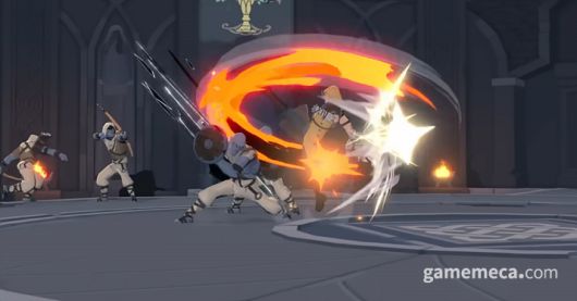 ▲ 격투가, 묵직하고 강한 시각 효과;(사진출처: 마비노기 모바일 공식 영상 갈무리)