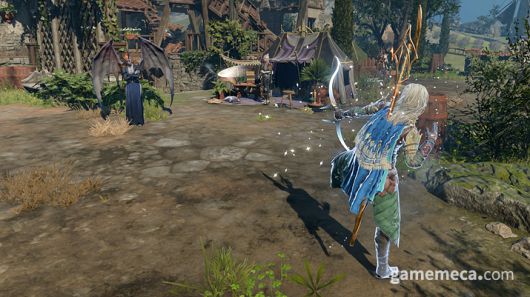 ▲ 보조 행동으로 발광 화살도 발사 (사진: 게임메카 촬영)