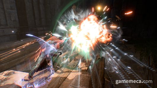 ▲ '폭음의 검'과 발군의 조합을 자랑 (사진: 게임메카 촬영)