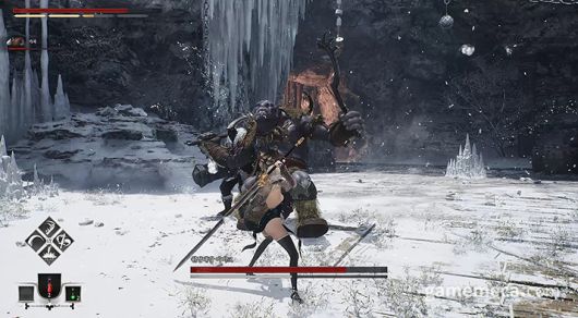 ▲ 회피와 막기 모두 안 되기에 멀리 도망가야 하는 빨간불 (사진: 게임메카 촬영)