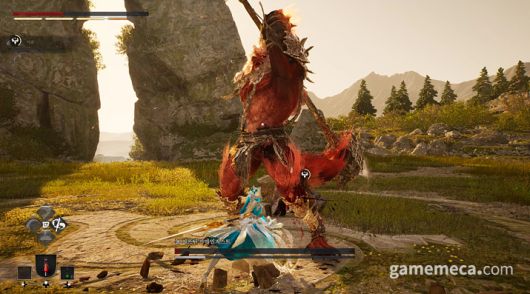 ▲ 몸집이 크고, 공격이 명확해 대응할 방법을 찾아낼 수 있다 (사진: 게임메카 촬영)