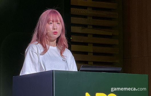 ▲ 메이플스토리 정현정 기획자 (사진: 게임메카 촬영)