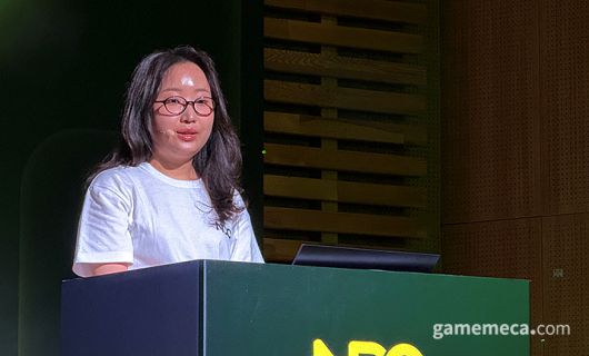 ▲ 메이플스토리 구유리 기획자 (사진: 게임메카 촬영)