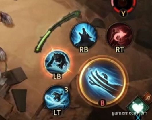 ▲ 변신 중에는 전용 스킬이 활성화된다 (사진제공: 블리자드)