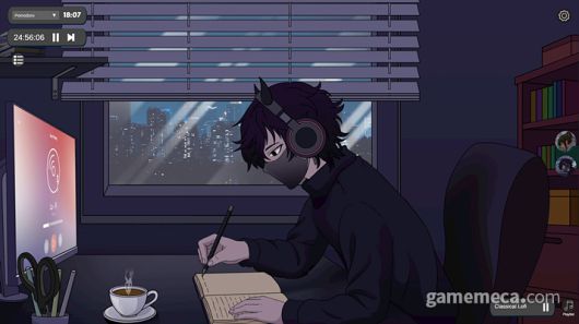 ▲ 스터디 위드 미: 로우파이 바이브스 스크린샷 (사진출처: 스팀 공식 페이지)