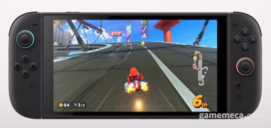 ▲ 스위치 2 휴대모드 구동 모습 (사진출처: 닌텐도 스위치 2 소개 영상 갈무리)