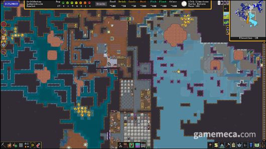 ▲ 복잡도로 유명한 '드워프 포트리스';(사진출처: 스팀 상점 페이지)