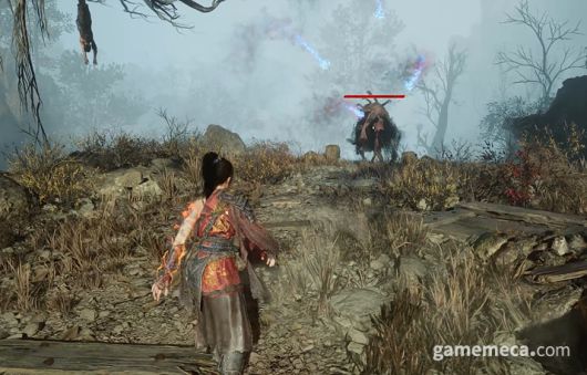 ▲ 근접 무기 외에 주술도 사용할 수 있다 (사진: 게임메카 촬영)