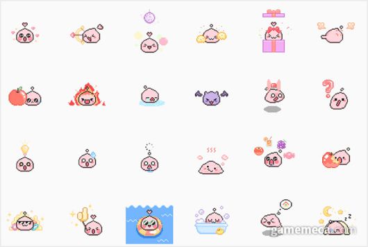 ▲ '잔망둥이 픽셀 포링이가 뽀잉' 상세 구성 (사진출처: 카카오 이모티콘샵 갈무리)