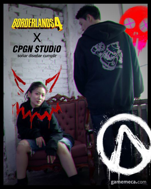 ▲ 보더랜드 4 X 꼼파뇨 콜라보 후디 (사진제공: 2K)