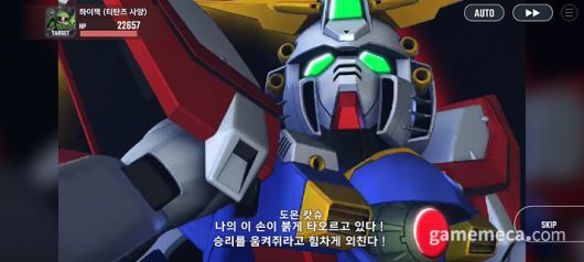 ▲ 열렬함이 느껴지는 전투 연출도 백미다 (사진: 게임메카 촬영)