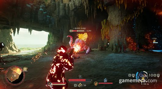 ▲ 스켈레톤 크래블, 강력한 적이지만 패턴은 일반 크래블과 같다;(사진: 게임메카 촬영)