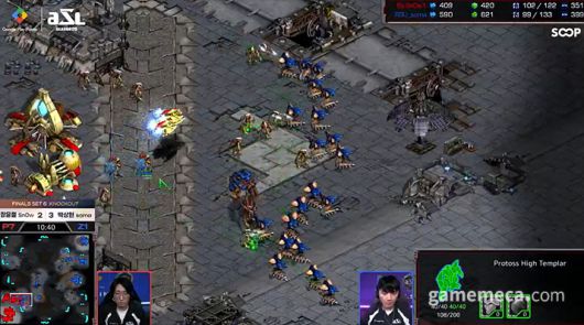 ▲ 6세트 꾸준하게 병력으로 눌러 승리를 따낸 박상현 선수 (사진출처: SOOP ASL 생방송)