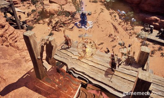 ▲ 세계관 스토리를 전한다 (사진: 게임메카 촬영)