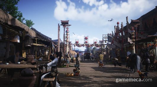 ▲ AI를 활용해 살아 숨쉬는 무협을 구현했다 (사진출처: 게임 스팀 페이지, 게임메카 촬영)