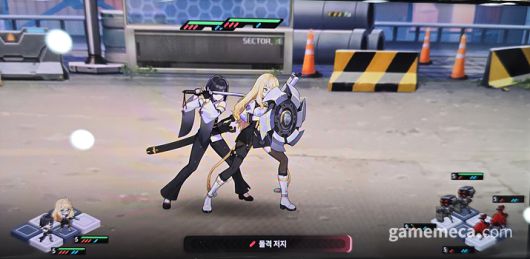 ▲ 아군을 지키는 소피 (사진: 게임메카 촬영)