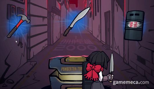 ▲ 무기를 파밍하고 업그레이드 할 수도 있다 (사진: 게임메카 촬영)