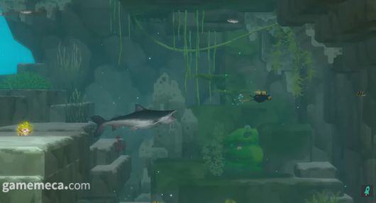 ▲ 미니게임도 즐길 수 있다 (사진출처: 데이브 더 다이버 신규 DLC 소개 영상 갈무리)