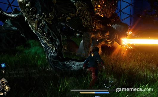 ▲ 공격 타이밍을 빛과 함께 안내;(사진: 게임메카 촬영)