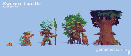 ▲; 나무 껍질을 두른 듯한 스카락족 (사진출처: 하이픽셀 공식 홈페이지)