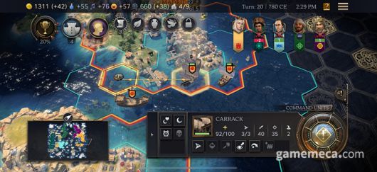 ▲ 문명 7 아케이드 버전 스크린샷 (사진제공: 파이락시스 게임즈)