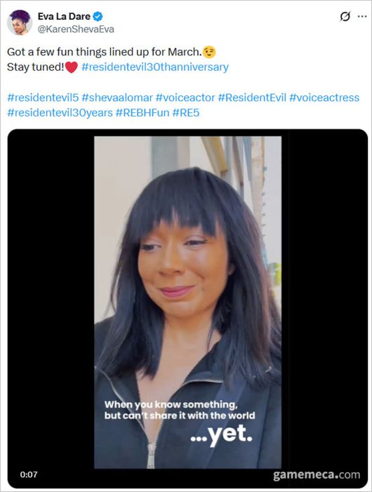 ▲ 쉐바 성우가 올린 게시글 (사진출처: 카렌 다이어 X 계정)