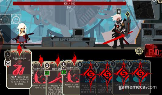 ▲ 적 특수 능력, 카드를 묶는다 (사진: 게임메카 촬영)