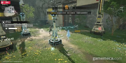 ▲ 이 중 명일방주: 엔드필드는 자연과 근미래 공학의 조합 등을 통해 전작의 감성을 이으면서도 새로운 경험을 선보인다 (사진출처: 명일방주 엔드필드 라이브 영상 갈무리)