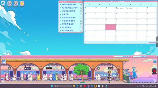 ▲ '뽀모트레인: 래빗타운' 게임 화면.(사진제공: Kupstudio)