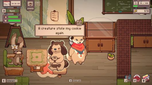 ▲ 카페 시뮬레이션 게임 '테일사이드' 스크린샷 (사진제공: 커피빈스데브)