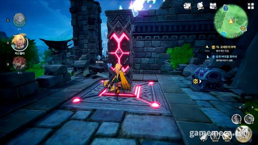 ▲ 캐릭터 별로 주요 속성을 한눈에 확인할 수 있는 마크가 있어, 처음 습득한 캐릭터라도 과감하게 조합할 수 있다 (사진: 게임메카 촬영)