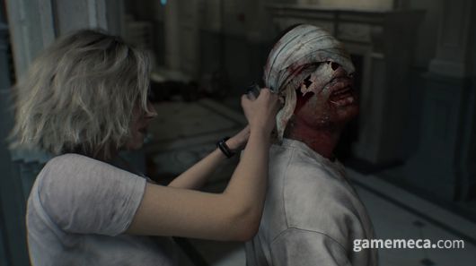 ▲ 퍼즐 풀이, 단서를 찾아야 한다 (사진제공: 캡콤)