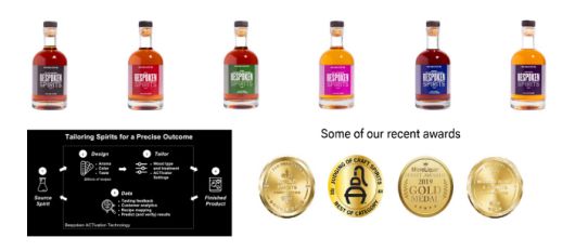 비스포큰의 기술로 양주를 만드는 과정(왼쪽 아래). 간편 제조술이지만 최근에는 대회에서 상을 따내며 프리미엄 숙성주에 도전장을 내밀었다. [사진 제공 = 비스포큰]