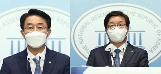조정식 더불어민주당 의원(왼쪽), 염태영 전 수원시장. [사진 출처 = 연합뉴스]