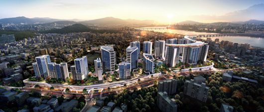 대우건설이 내놓은 한남2구역 조감도