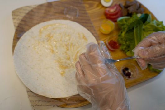 랩 샌드위치 만들기 체험/사진=김윤진 인턴PD