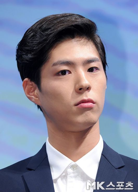 2014년 6월 26일 영화 ‘명량’ 제작발표회에 참석한 배우 박보검