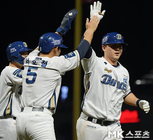 지난해 포스트시즌에서 맹활약을 펼친 NC 김형준. 사진=천정환 기자