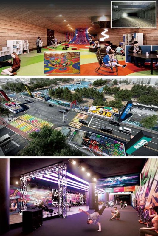 지하철 역사 혁신 프로젝트 중 ‘러너스테이션’이라는 이름으로 진행될 여의나루역 콘셉트.