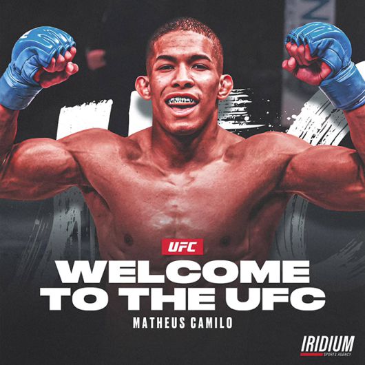 마테우스 카밀루 소속사 UFC 진출 발표 이미지. 사진=Iridium Sports Agency